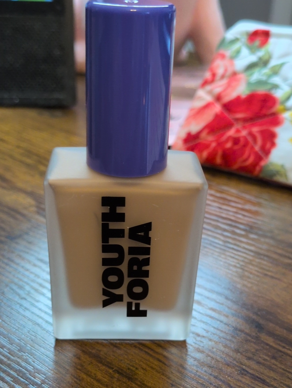YouthForia Foundation Bottle in Beige with Purple Cap 320